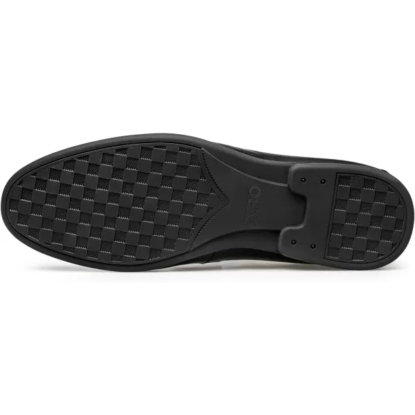 Mens Loafers Genuine Leather Simple Soft DF1927 24 SpringBlack