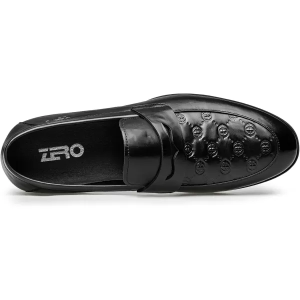 Mens Loafers Genuine Leather Simple Soft DF1927 24 SpringBlack