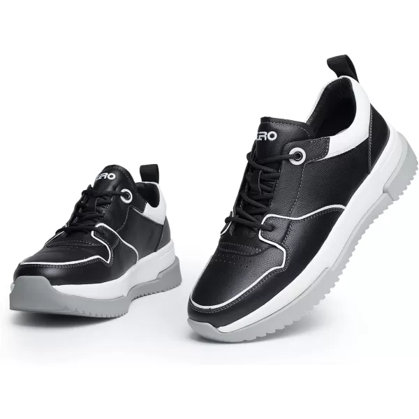 Mens Sneakers Thick Soles Athletic Shoes That Increase Your Height by 5cm 22 AutumnBlack