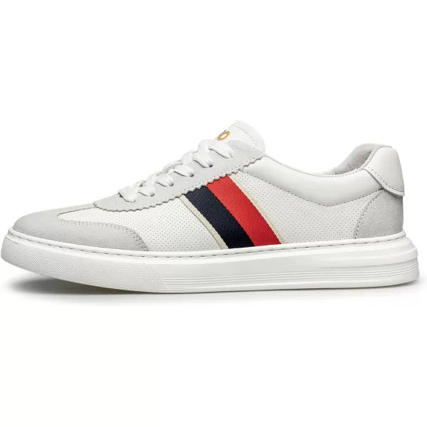 Mens fashion sneakers Suede with Genuine Leather Upper S1322123 SummerWhite