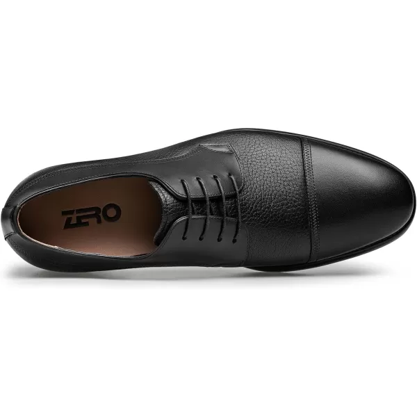ZRO Mens Derby Dress Shoes wide formal leather shoes for men XBF1867 24 SpringBlack