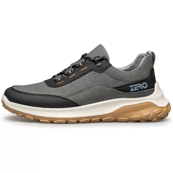 ZRO Mens Slip on Flat Sneakers Fashion Leather Shoes for Men HF1901 24 SpringGrey