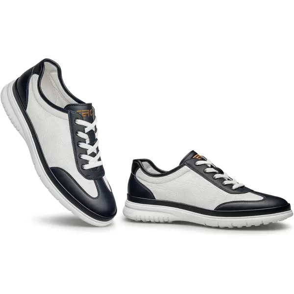 ZRO Mens Sneakers casual shoes Lace up Lightweight leather shoes for men RF1933 24 SpringBlue