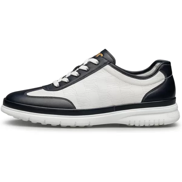 ZRO Mens Sneakers casual shoes Lace up Lightweight leather shoes for men RF1933 24 SpringBlue