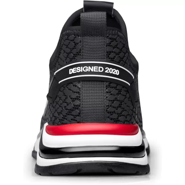 ZRO Mens Walking Stylish Mesh Fashion SneakersBlack
