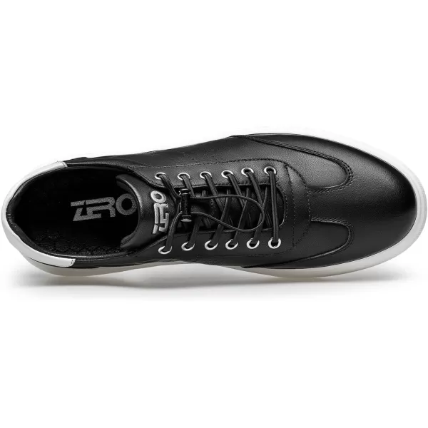 ZRO Mens casual sneakers leather shoes for men 22 modelBlack