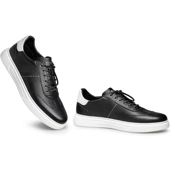 ZRO Mens casual sneakers leather shoes for men 22 modelBlack