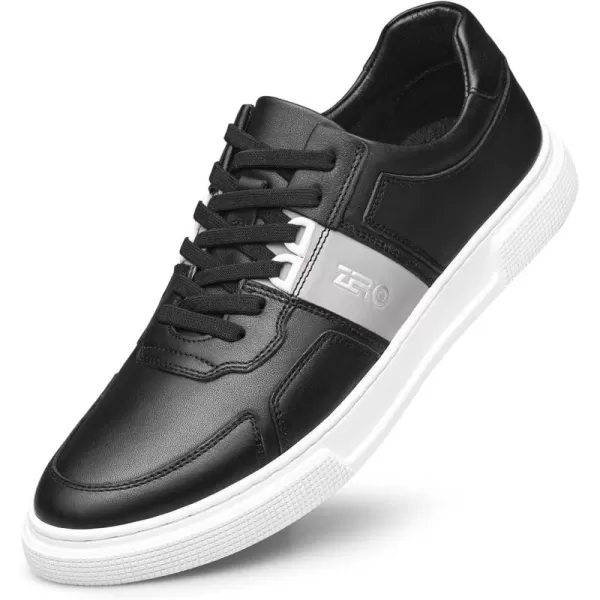 Mens Casual Cowhide Genuine Leather Sneakers Fashion Shoes for Men 22modelBlack