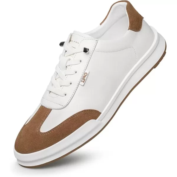 ZRO Mens white sneakers casual fashion shoes for men 22 modelBrown