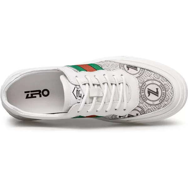 ZRO Mens fashion sneakers casual leather shoes for men 22 modelBrown