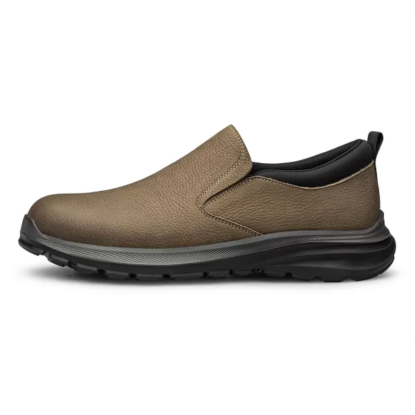Mens Outdoor Loafers  Wide Fit Genuine Leather Comfortably Soft R33568 23 WinterBrown