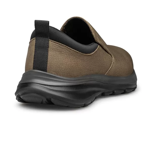 Mens Outdoor Loafers  Wide Fit Genuine Leather Comfortably Soft R33568 23 WinterBrown