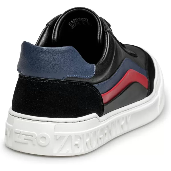 Mens Sneaker Leather Platform Casual Simple Leather Shoes S1223627 AutumnBlack