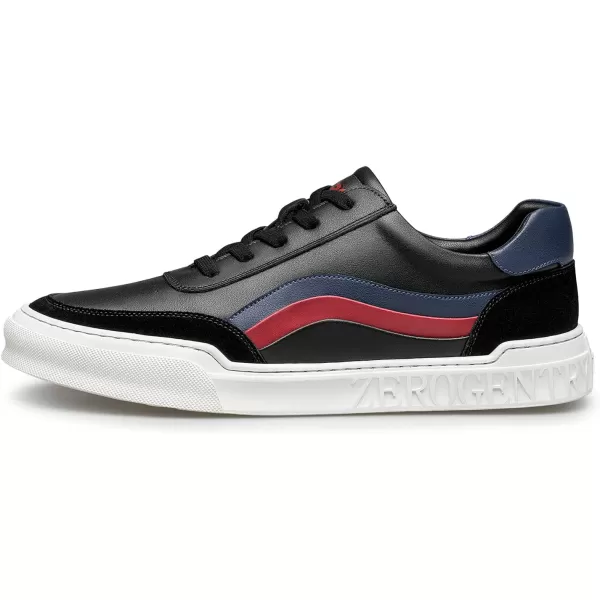 Mens Sneaker Leather Platform Casual Simple Leather Shoes S1223627 AutumnBlack