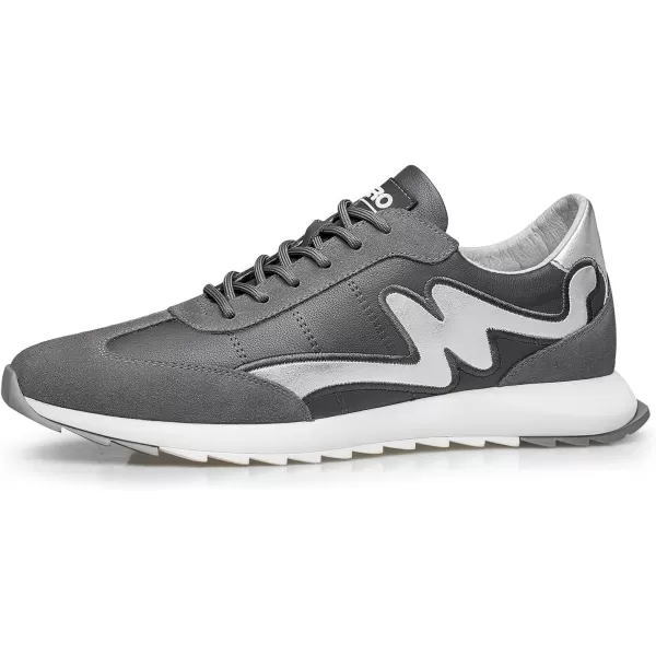 ZRO Mens Walking Wingtip Fashion SneakersGrey