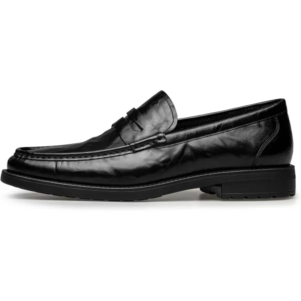 ZRO Mens penny loafers soft driving leather shoes for men DF1881 24 SpringBlack