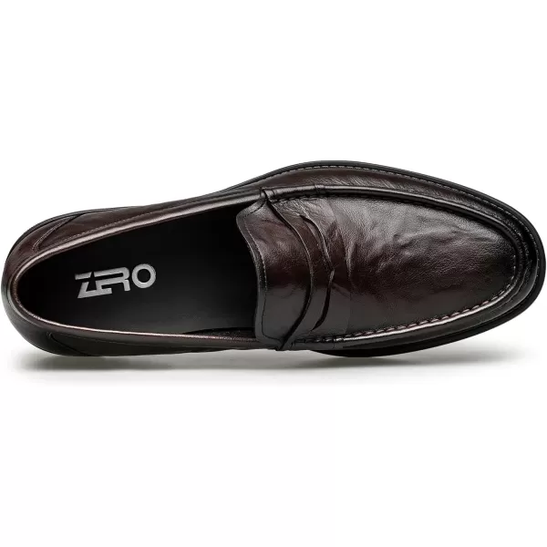 ZRO Mens penny loafers soft driving leather shoes for men DF1881 24 SpringBrown