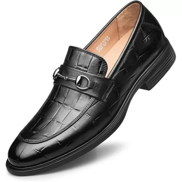 Mens dress shoes no tie leather comfort gentry loafers black oxford tuxedo shoes for men 22 modelBlack