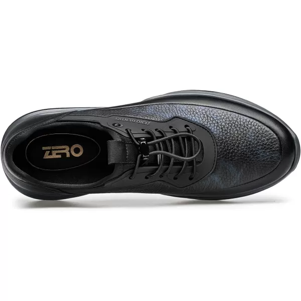 ZRO Mens Black Sneakers Soft Athletic Shoe no tie Shoe for Men Y1223393WinterBlue