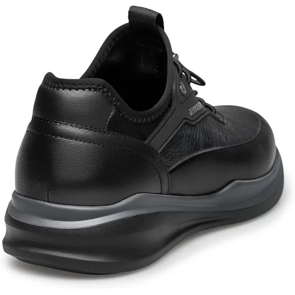 ZRO Mens Black Sneakers Soft Athletic Shoe no tie Shoe for Men Y1223393WinterBlue