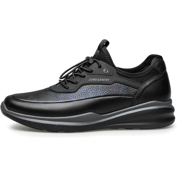 ZRO Mens Black Sneakers Soft Athletic Shoe no tie Shoe for Men Y1223393WinterBlue