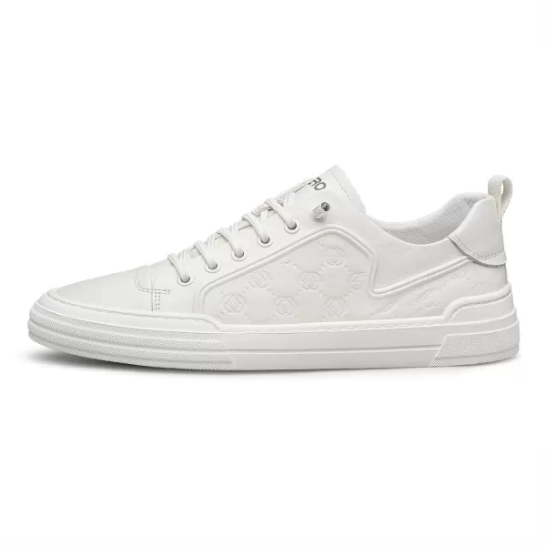 ZRO Mens Fashion Sneakers NonSlip Leather Shoes for Men S1310723 Spring White 8