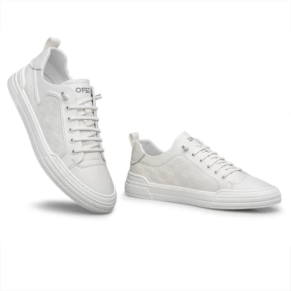 ZRO Mens Fashion Sneakers NonSlip Leather Shoes for Men S1310723 Spring White 8