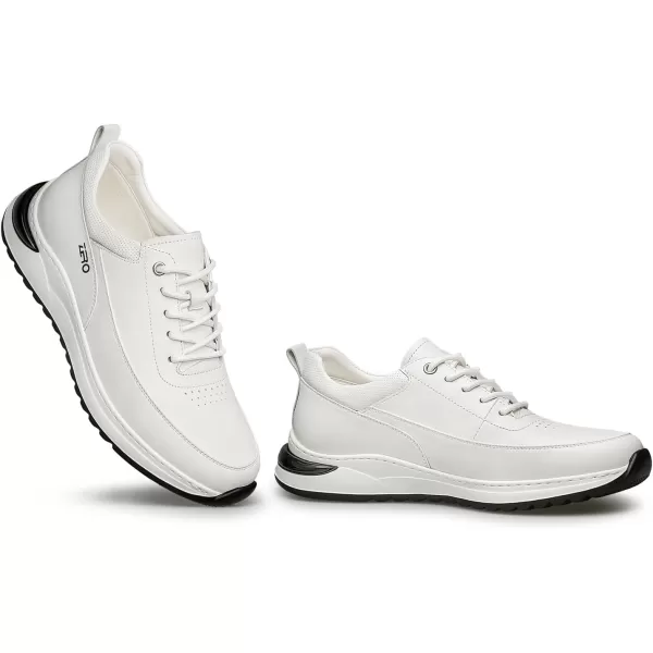 ZRO Mens Fashion Sneakers lace Type Easy to wear Walking Shoes for Men XYF1880 24 SpringWhite