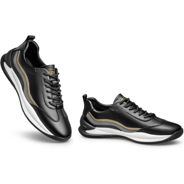 ZRO Mens Wingtip Comfortable Fashion SneakersBlack