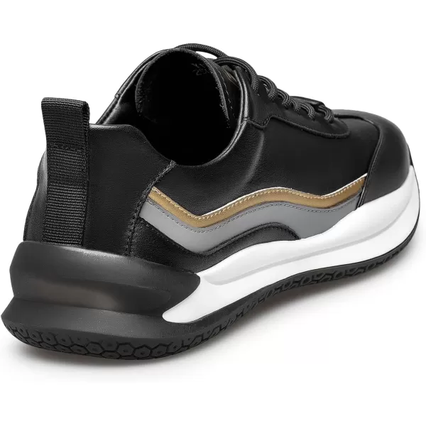 ZRO Mens Wingtip Comfortable Fashion SneakersBlack