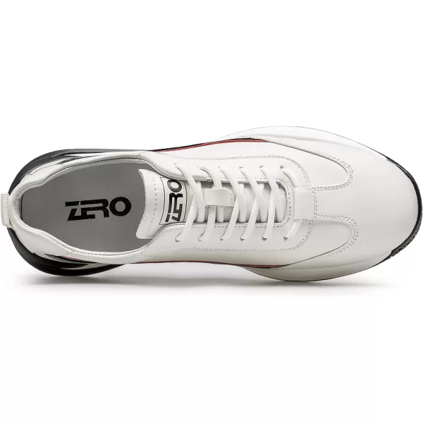 ZRO Mens Wingtip Comfortable Fashion SneakersWhite