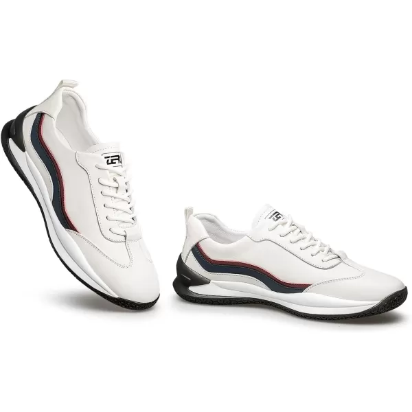 ZRO Mens Wingtip Comfortable Fashion SneakersWhite