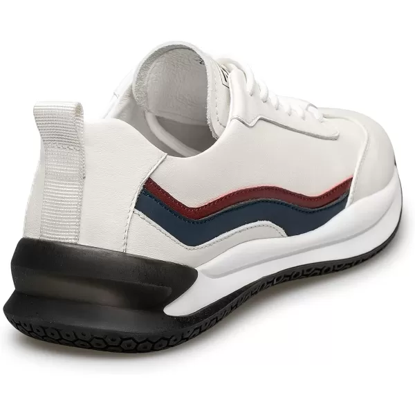ZRO Mens Wingtip Comfortable Fashion SneakersWhite