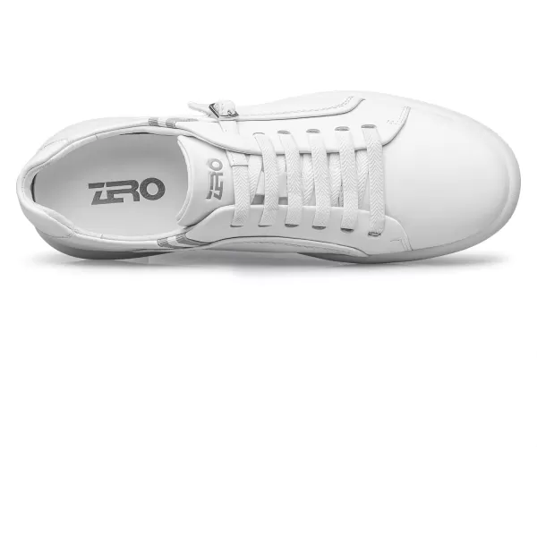 ZRO Mens sneakers Convenient side buckle leather shoes for men 22 modelWhite