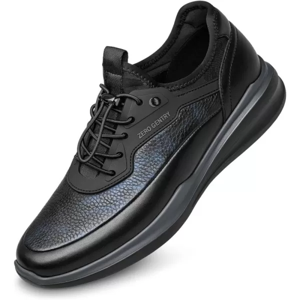 ZRO Mens Black Sneakers Soft Athletic Shoe no tie Shoe for Men Y1223393WinterBlue