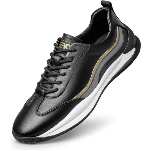 ZRO Mens Wingtip Comfortable Fashion SneakersBlack