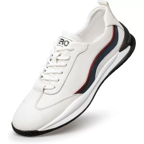 ZRO Mens Wingtip Comfortable Fashion SneakersWhite