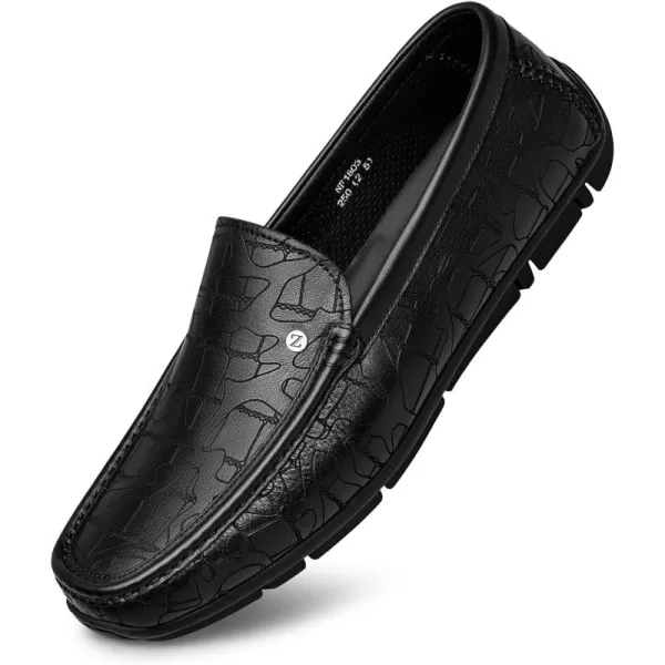ZRO Mens loafers ampamp slipons casual wide width driving shoes for men NF1803 24 SpringBlack