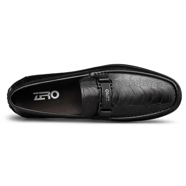 Mens Fashion Loafers  Stylish Genuine Leather Comfortable N33587 23 WinterBlack