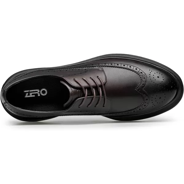 Mens Business Casual Shoes Laceup Genuine Leather Shoes England Style Soft Leather Shoes A1223582AutumnBrown
