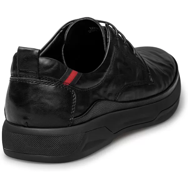Mens Casual sneakers  Genuine Leather Rubber Nonslip Sole R3338523 WinterBlack