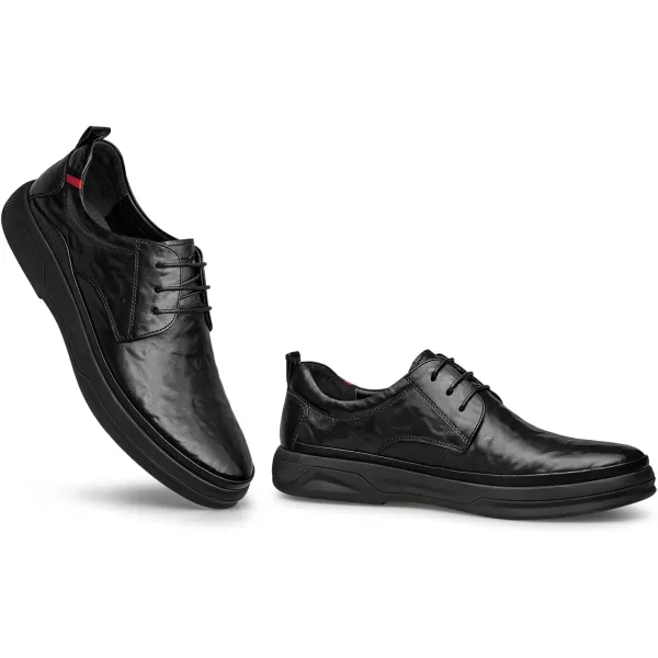 Mens Casual sneakers  Genuine Leather Rubber Nonslip Sole R3338523 WinterBlack