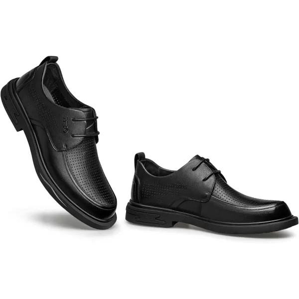 Mens Derby Shoes Good air Permeability Summer Oxford Shoes for Men B23218X23 SummerBlack