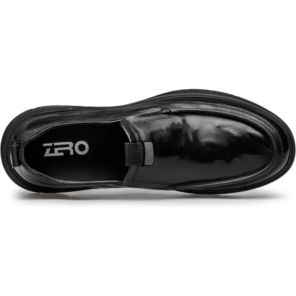 Mens Loafers  Soft Genuine Leather Wide Fit Easy SlipOn D33669T 23 WinterBlack