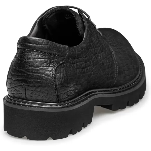 Mens Outdoor Dress Sneakers Platform Genuine Leather Shoes for Men G3363323 WinterBlack