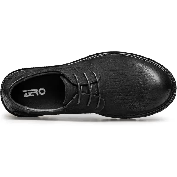 Mens Outdoor Dress Sneakers Platform Genuine Leather Shoes for Men G3363323 WinterBlack