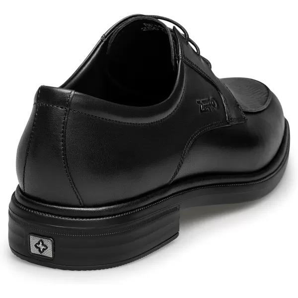 ZRO Mens Derby Formal Shoes laceup Leather Wide Shoes for Men BF1957 24 SpringBlack
