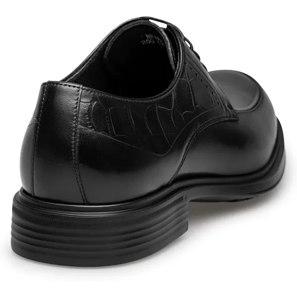 ZRO Mens Derby Leather Dress Shoes Laceup Closure BF1813 24 SpringBlack