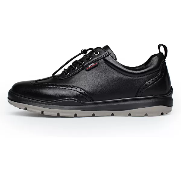 ZRO Mens R356 Toggle Laces Wingtip Fashion SneakersBlack