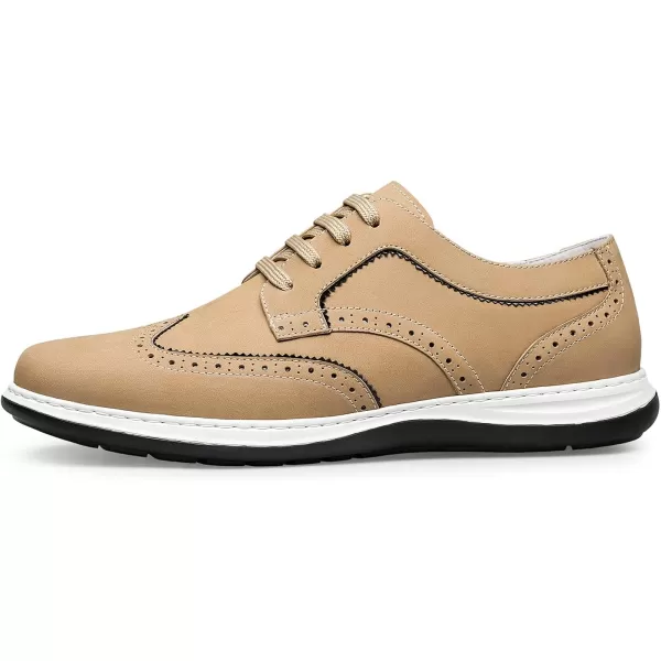 ZRO Mens Sneakers Leather Shoes Style Brogue Wide NonSlip R1223335AutumnBrown
